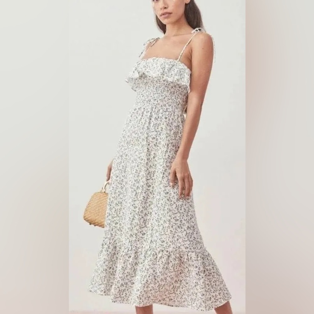 Reformation Ametrine dress in Ivy size M